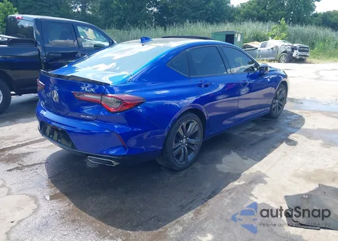 2021 Acura Tlx A-Spec Package из США, поврежденный, VIN 19UUB6F52MA009172
